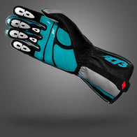 GP-R Black/Green/Silver - Glove | DASH RACEGEAR