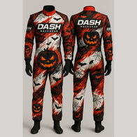 Haunted Pumpkin Web Halloween Race Suit by Dash Racegear, product gallery view 1 of 2