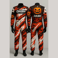 Haunted Pumpkin Web Halloween Race Suit by Dash Racegear, product gallery view 2 of 2