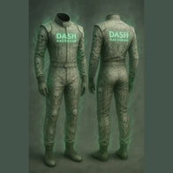 Haunted Stone Ghost Halloween Race Suit by Dash Racegear, product gallery view 1 of 2