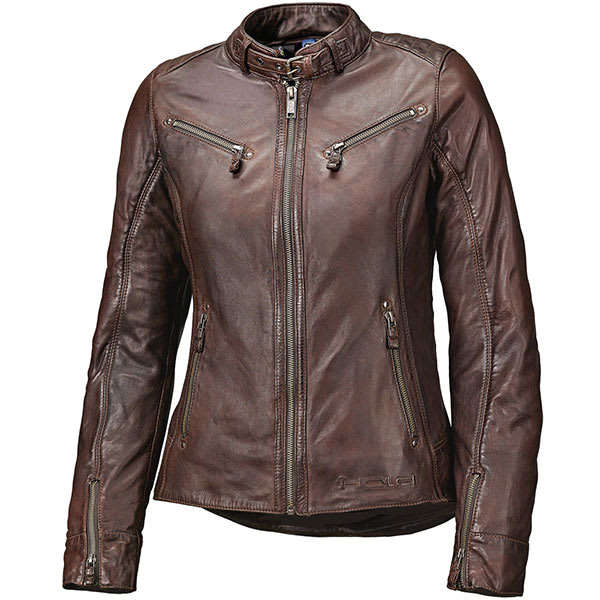 Held Ladies Sabira Leather Jacket - Chocolate by Held - clearance motorcycle jacket