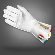 ITALIA Type-1 White/Gold/Blue - Glove | DASH RACEGEAR