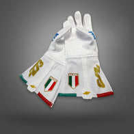 ITALIA Type-1 White/Gold/Blue - Glove | DASH RACEGEAR