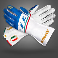 ITALIA Type-3 White/Blue - Glove | DASH RACEGEAR