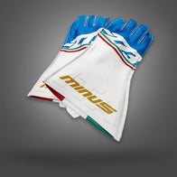 ITALIA Type-3 White/Blue - Glove | DASH RACEGEAR