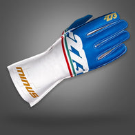 ITALIA Type-3 White/Blue - Glove | DASH RACEGEAR