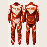 Jack-O'-Lantern Blaze Halloween Race Suit by Dash Racegear, product gallery view 3 of 4