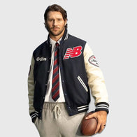 Josh Allen New Balance Varsity Jacket Varsity Jacket unisex front product view | Dash Racegear — Exclusive Josh Allen New Balance Varsity Jacket for Fans