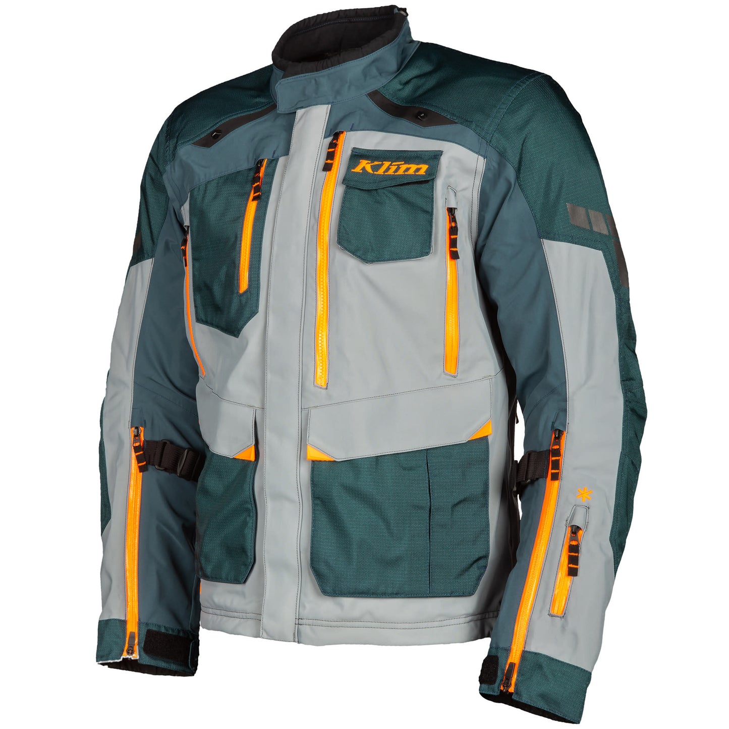 Klim Carlsbad V3 Gore-Tex CE Jacket - Petrol / Strike Orange by Klim - clearance motorcycle jacket