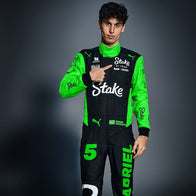 2025 KICK SAUBER GABRIEL BORTOLETO F1 RACE SUIT REPLICA Dash Racegear product image 1