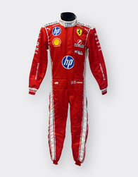 Back of Lewis Hamilton’s 2026 Scuderia Ferrari HP replica F1 race suit – Dash Racegear.