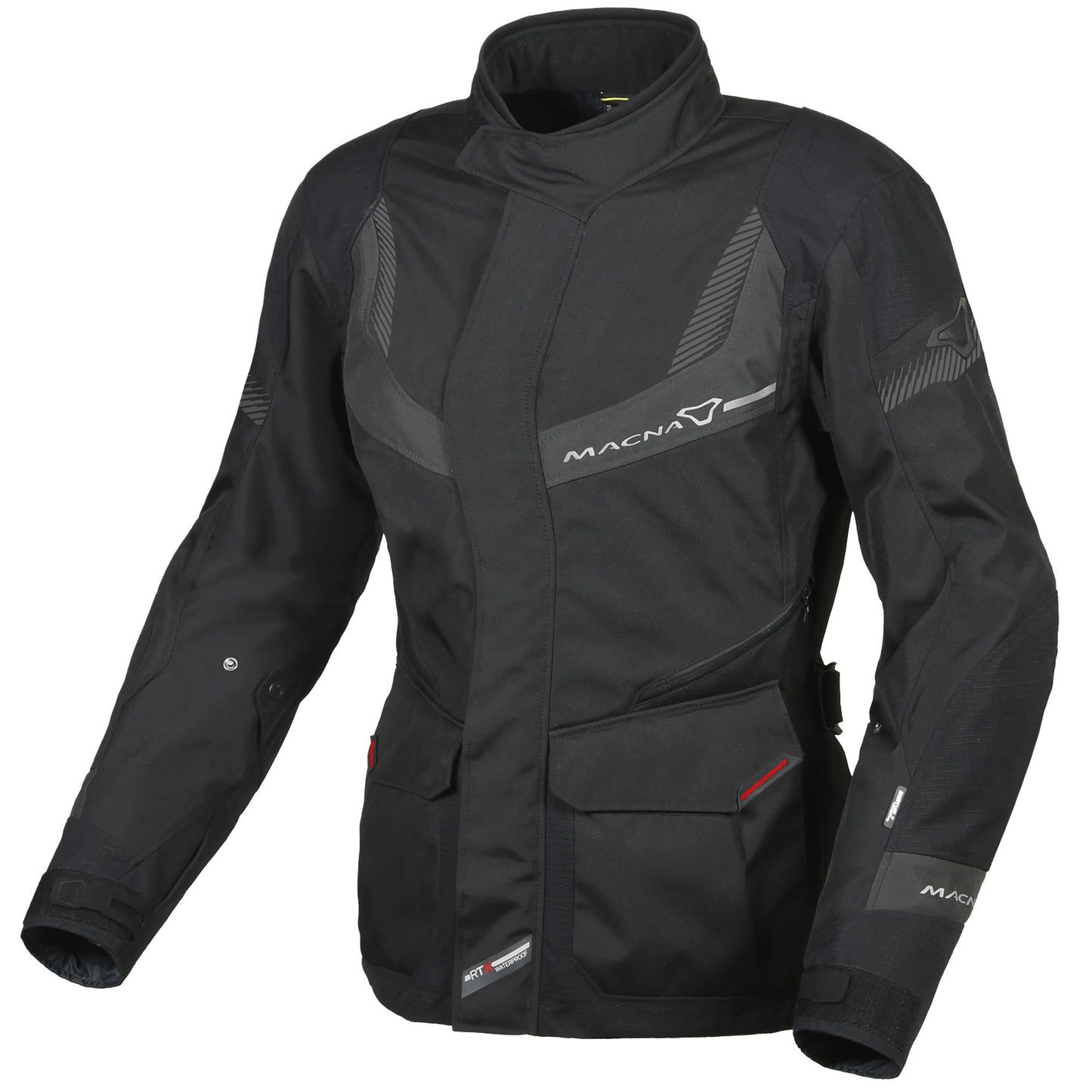 Macna Ladies Rancher Textile Jacket - Black / Grey by Macna - clearance motorcycle jacket