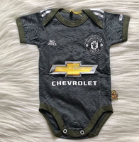 Fan Edition Manchester United Away2 soccer baby romper 100% cotton - baby romper image 1