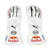 Max Verstappen’s white 2021 Red Bull Racing gloves worn at the Turkish GP – Dash Racegear.