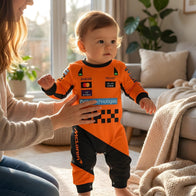 McLaren Longsleeve Jumpsuit 2025 lifestyle view for baby sports fans