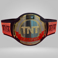 NEW AEW TNT BELT WRESTLING CHAMPIONSHIP BLACK LEATHER REPLICA BELT - image 1 | DASH RACEGEAR