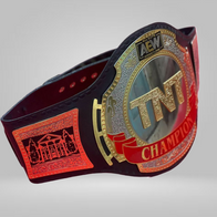 NEW AEW TNT BELT WRESTLING CHAMPIONSHIP BLACK LEATHER REPLICA BELT - image 2 | DASH RACEGEAR