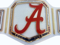 New Custom Alabama Crimson Tide Wrestling Leather Belt 2mm Brass - 1 | Dash Racegear