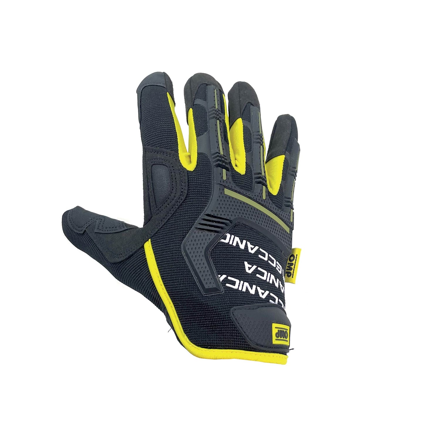 OMP MECCANICA MECH GLOVES Black - Fluo Yellow