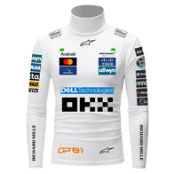 Oscar Piastri Inspired McLaren Racing Compression Shirt by Dash Racegear, front product view, design 4800