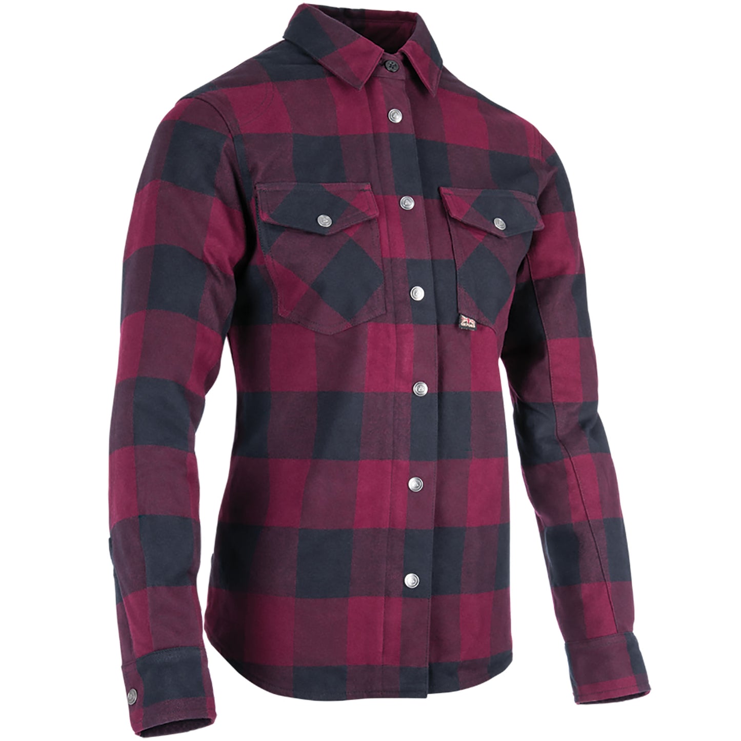 Oxford Ladies Kickback 2.0 Riding Shirt - Red Check by Oxford Clothing - clearance motorcycle jacket