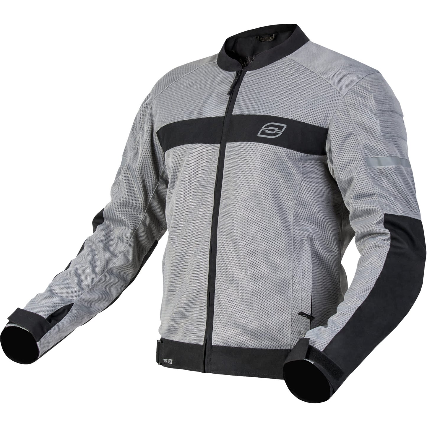 Ozone Street Dart Textile Jacket - Silver / Black by Ozone - clearance motorcycle jacket