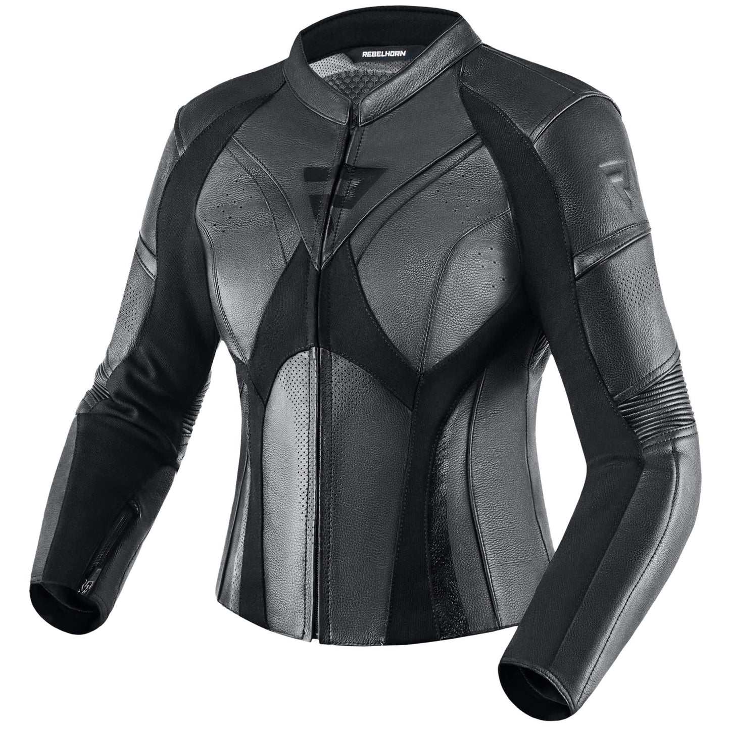 Rebelhorn Ladies Rebel Leather Jacket - Black by Rebelhorn - clearance motorcycle jacket
