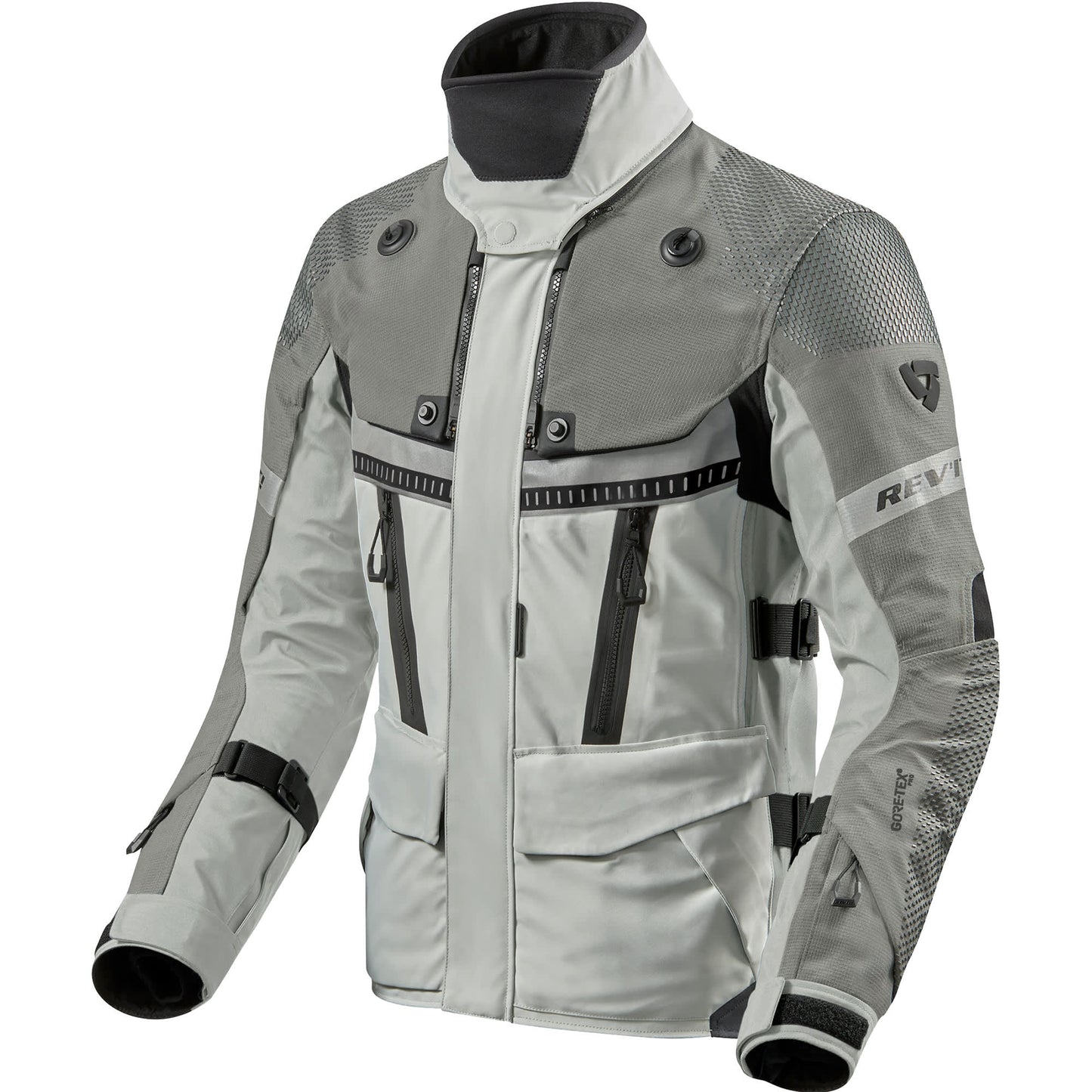 Rev'it Dominator 3 Gore-Tex Textile Jacket - Silver / Anthracite by Rev'it - clearance motorcycle jacket