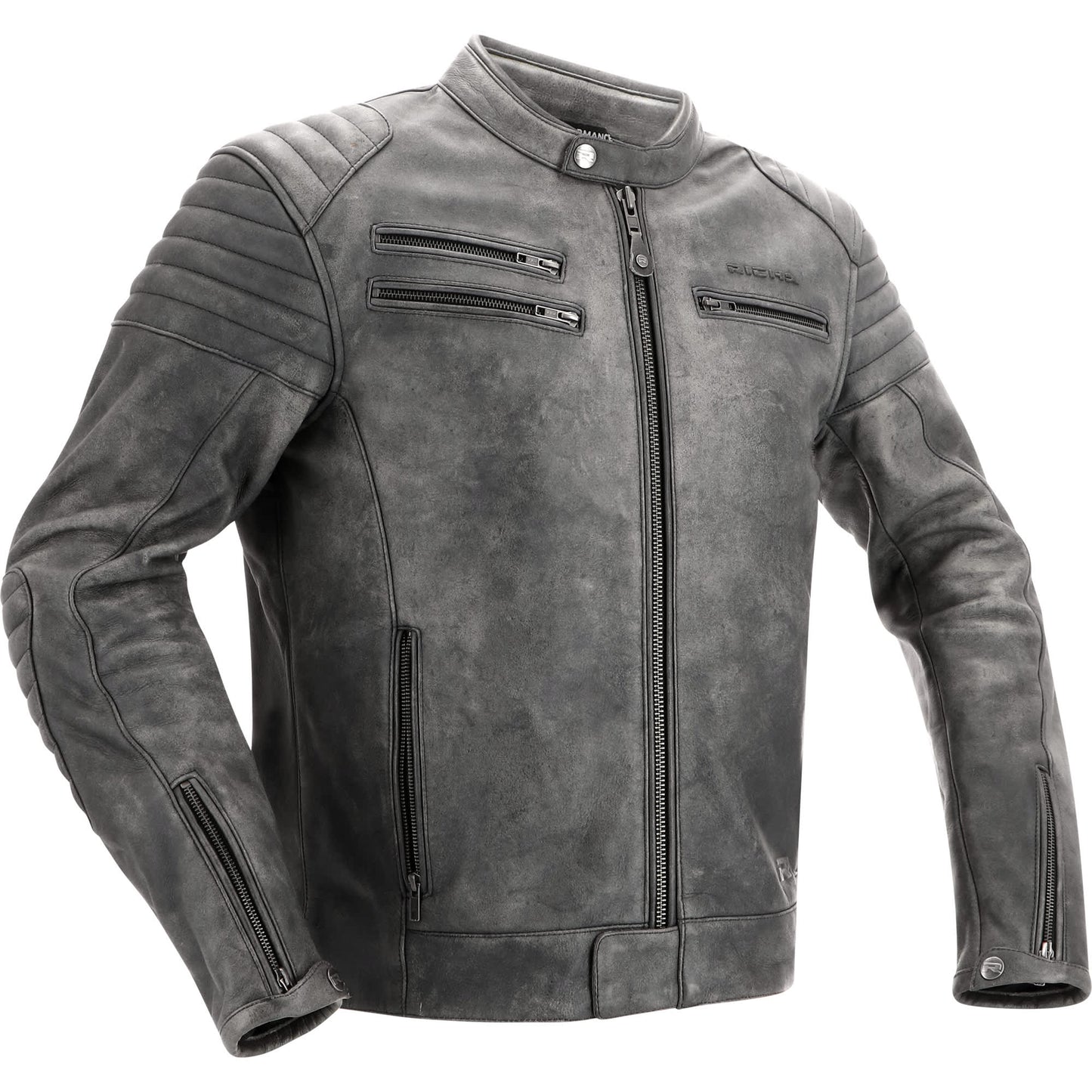 Richa Charleston Leather Jacket - Titanium by Richa - clearance motorcycle jacket