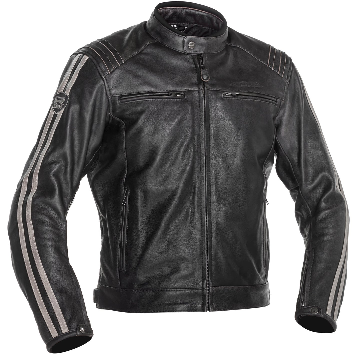 Richa Retro Racing 3 Leather Jacket - Brown by Richa - clearance motorcycle jacket