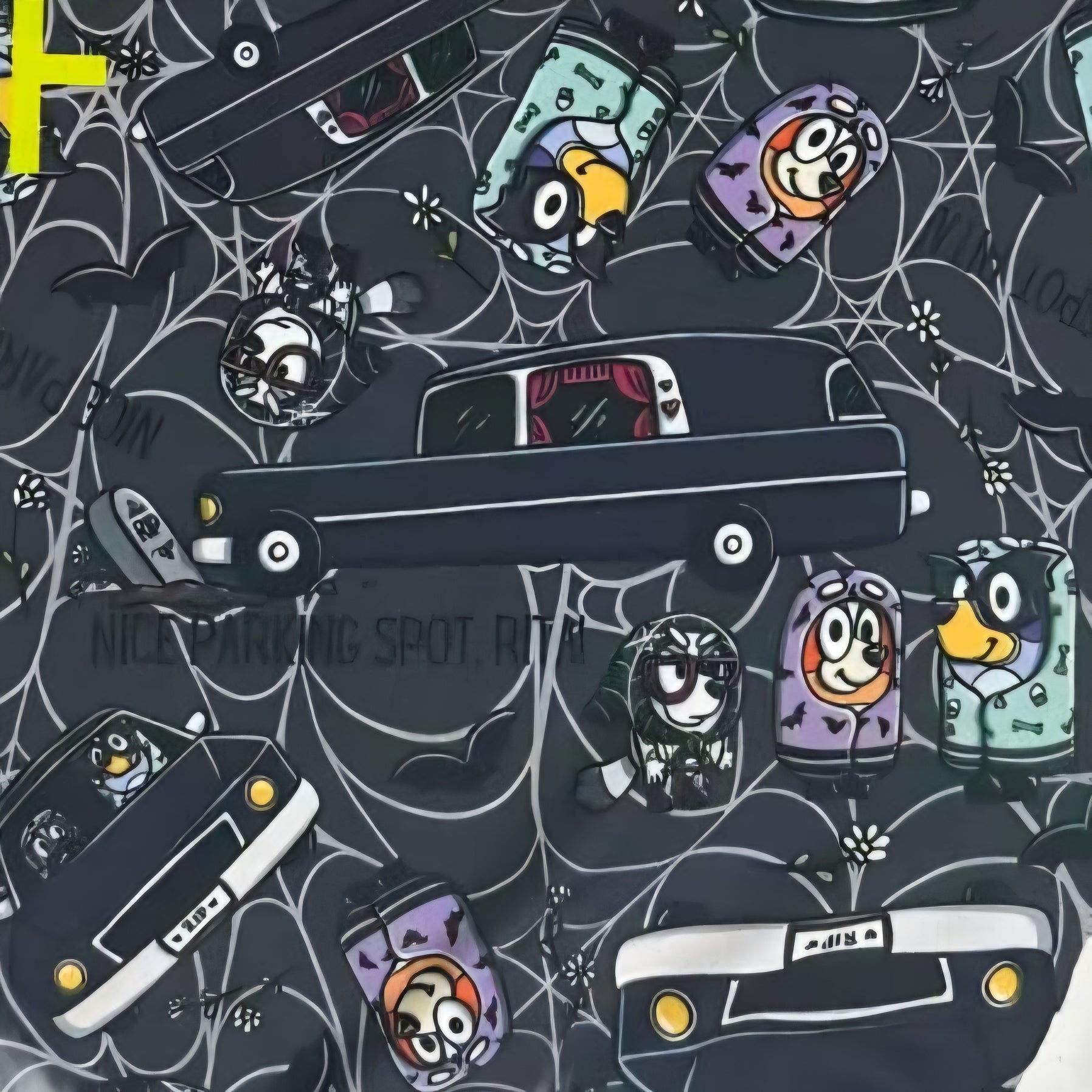 Pre-Order: Spooky Grannies Semi-Exclusive Leggings - High-quality Handcrafted Vibrant