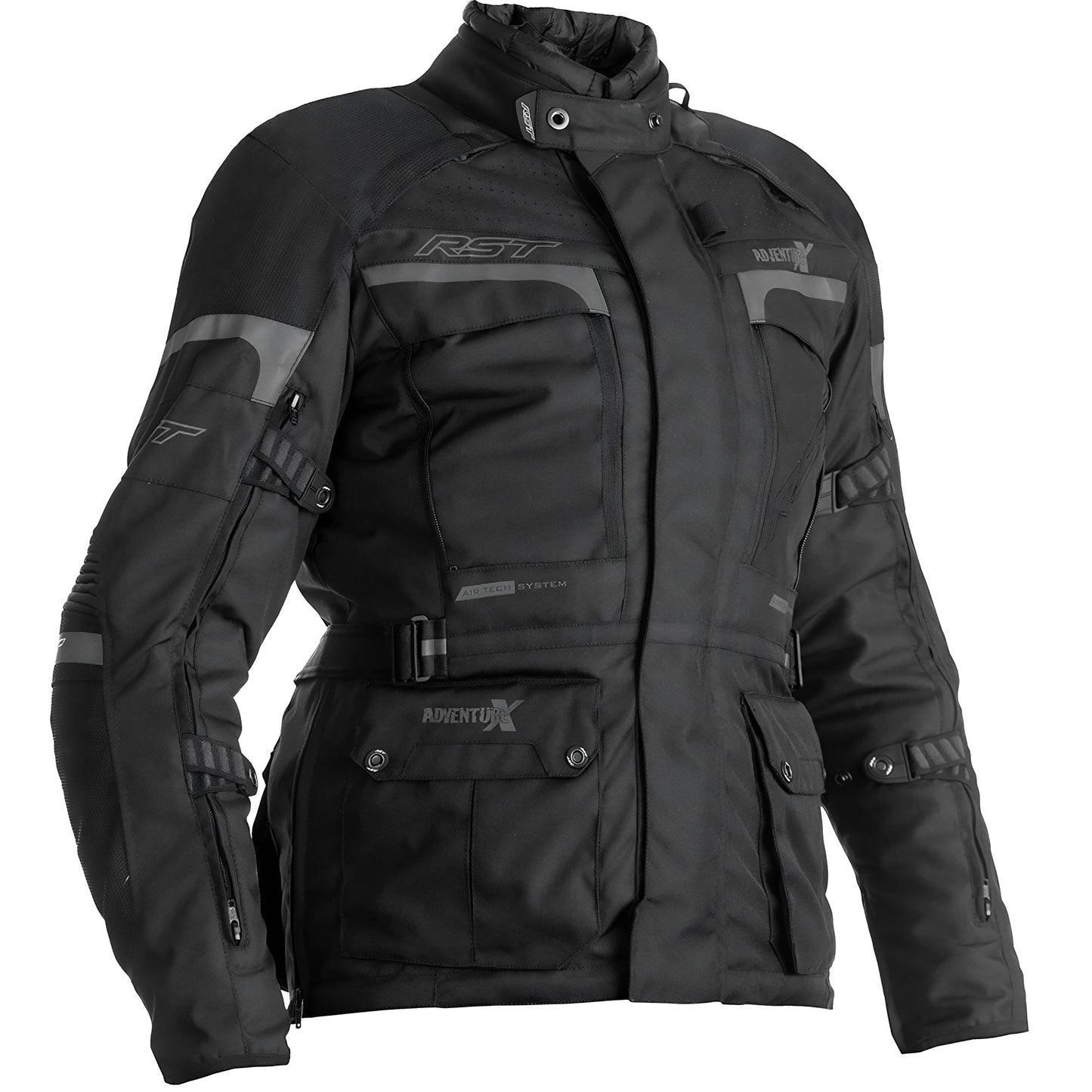 RST Ladies Pro Series Adventure-X CE Textile Jacket - Black / Black by RST - clearance motorcycle jacket