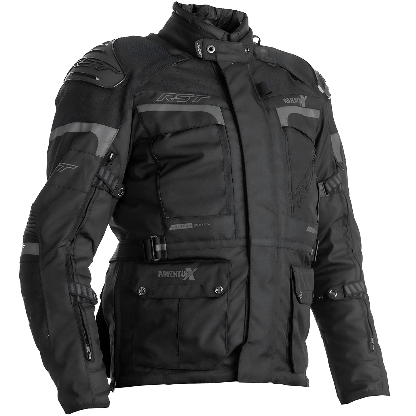 RST Pro Series Adventure-X CE Textile Jacket - Black / Black by RST - clearance motorcycle jacket