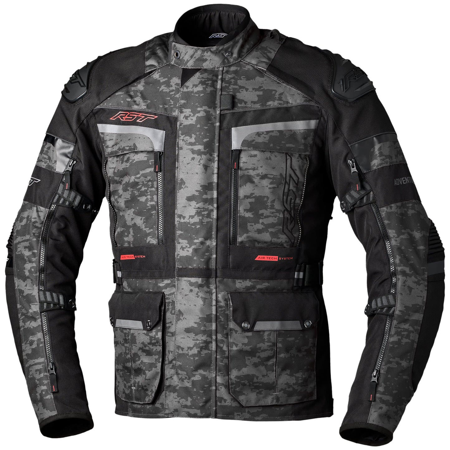 RST Pro Series Adventure-X CE Textile Jacket - Grey Camo by RST - clearance motorcycle jacket