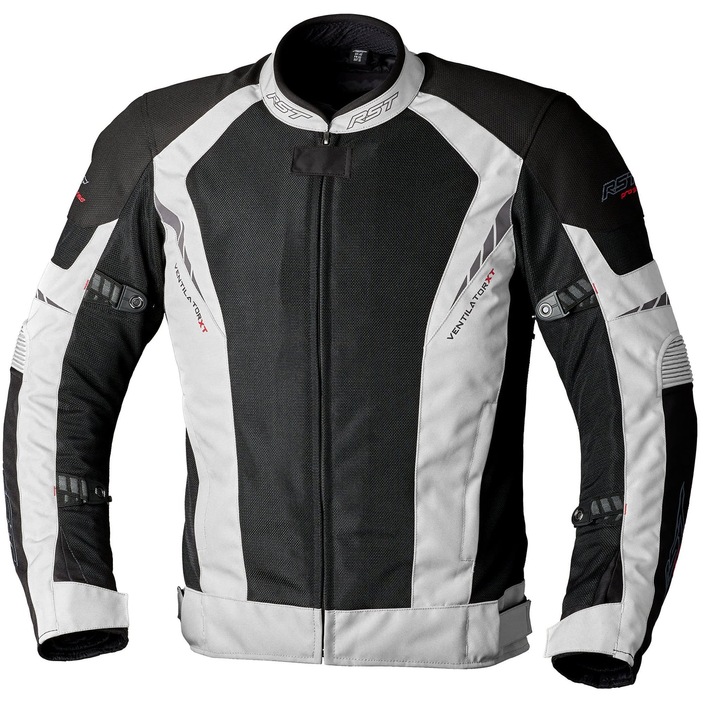 RST Pro Series Ventilator XT CE Textile Jacket - Silver / Black by RST - clearance motorcycle jacket