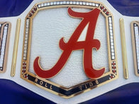 New Custom Alabama Crimson Tide Wrestling Leather Belt 2mm Brass - 2 | Dash Racegear