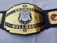 Georgia Bulldogs Championship Wrestling Brass 2mm Belt Adult - 2 | Dash Racegear