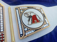 New Custom Alabama Crimson Tide Wrestling Leather Belt 2mm Brass - 6 | Dash Racegear