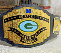 Green Bay Packers NFL Championship Wrestling Belt Brass Alloy - 2 | Dash Racegear
