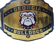 Georgia Bulldogs Championship Wrestling Brass 2mm Belt Adult - 1 | Dash Racegear