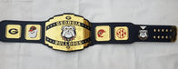 Georgia Bulldogs Championship Wrestling Brass 2mm Belt Adult - 3 | Dash Racegear