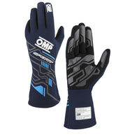 SPORT GLOVES FIA 8856-2018 Blue Navy - Cyan