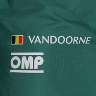Vandoorne name and Belgian flag detail on 2024 Aston Martin F1-inspired race suit