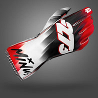 SUPERSONIC Red/Black/White - Glove | DASH RACEGEAR