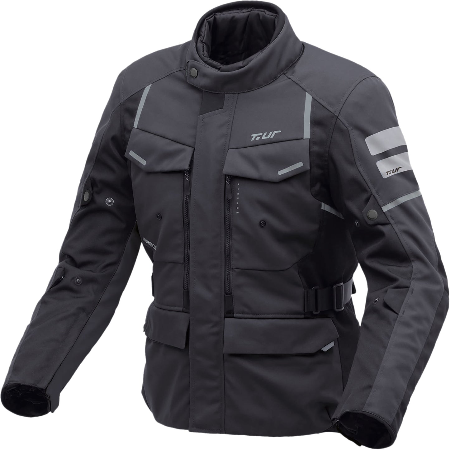 T.ur Lapland Hydroscud Textile Jacket - Dark Anthracite / Black by T.ur - clearance motorcycle jacket