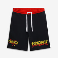 Men's Black Danhausen Cursed! Sweatshorts - DASH RACEGEAR image 1