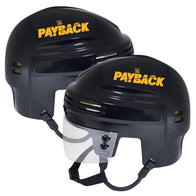 2023 WWE Payback Sportstar Black Hockey Mini Helmet