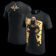 Men's Black Jordynne Grace Gold Logo Photo T-Shirt - DASH RACEGEAR image 1