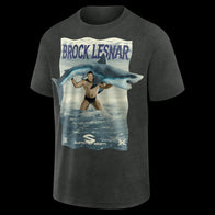 Men's Black Brock Lesnar SummerSlam 2003 Shark T-Shirt - DASH RACEGEAR image 2