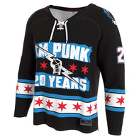 Youth ProSphere Black CM Punk 20 Years Hockey Fashion Jersey - DASH RACEGEAR image 2